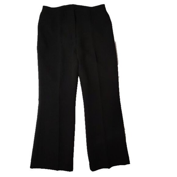 Unbranded Pants - Women's Black Flare Dress Pants 8p No Brand Tag Flat Front 32 X 29 Lined